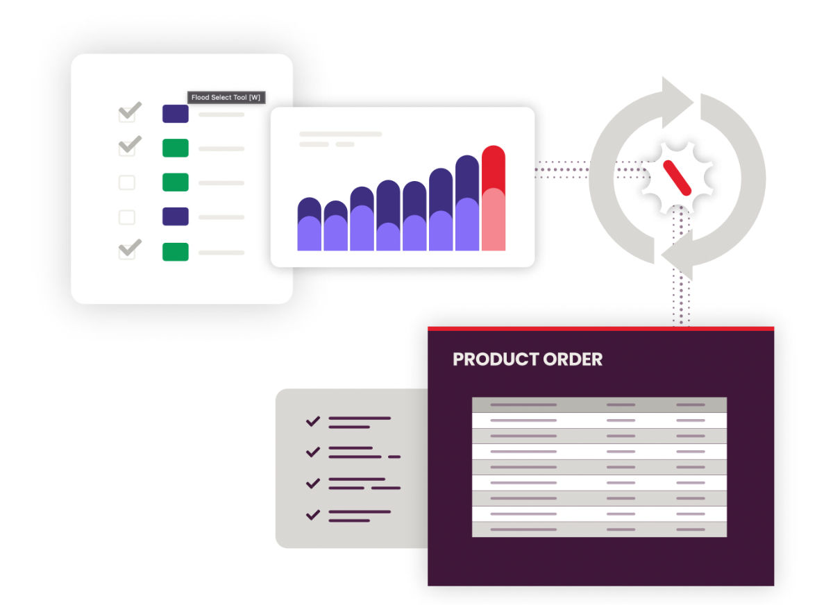 Netstock product ordering dashboard