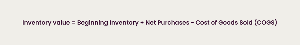 how to calculate inventory value