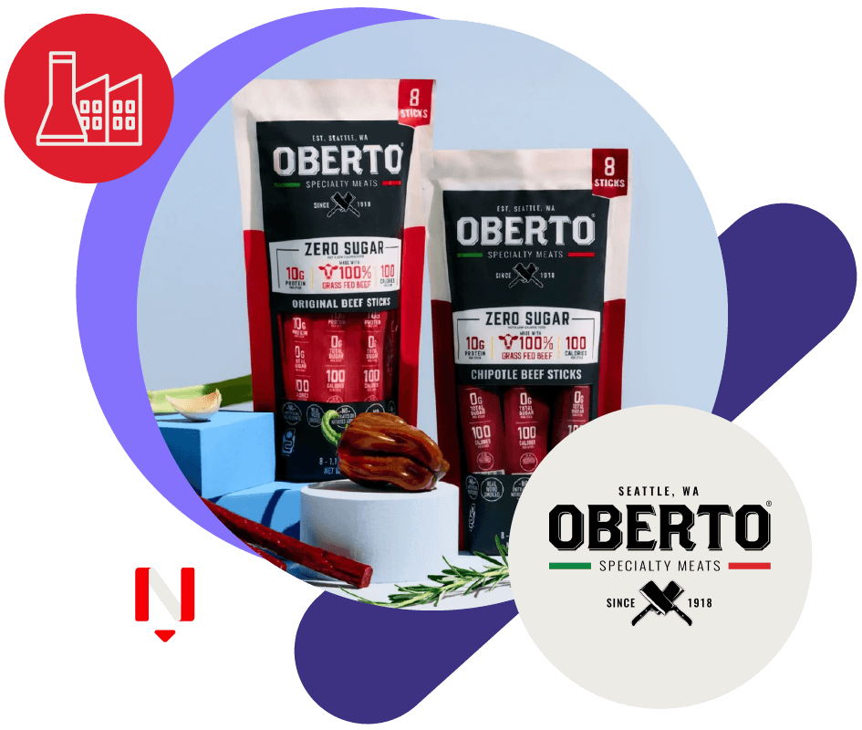 Oberto Snacks Hero image